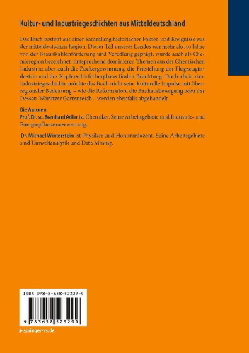Buchcover und Innenansicht für das Buch: Kultur- und Industriegeschichten aus Mitteldeutschland