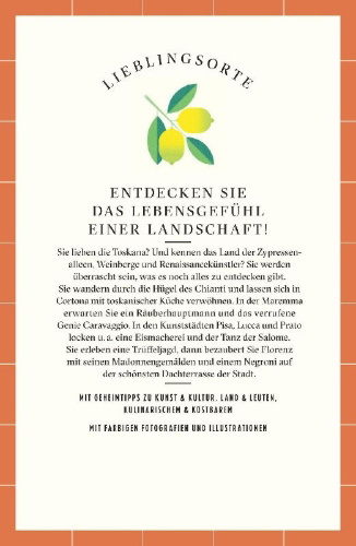 Buchcover und Innenansicht für das Buch: Toskana Reiseführer LIEBLINGSORTE