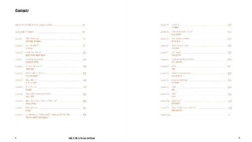 Buchcover und Innenansicht für das Buch: Talk To Me In Korean Workbook - Level 1