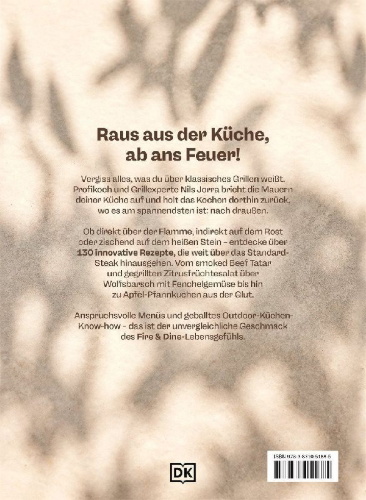 Buchcover und Innenansicht für das Buch: Fire & Dine