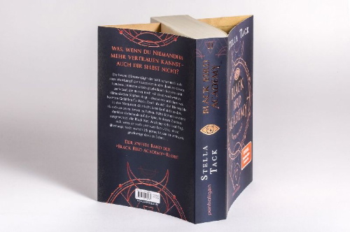 Buchcover und Innenansicht für das Buch: Black Bird Academy - Fürchte das Licht