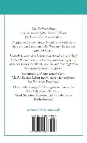 Buchcover und Innenansicht für das Buch: Die Kaffeebohne
