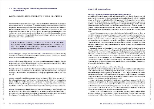 Buchcover und Innenansicht für das Buch: Wahrnehmendes Beobachten in Krippe und Kindertagespflege