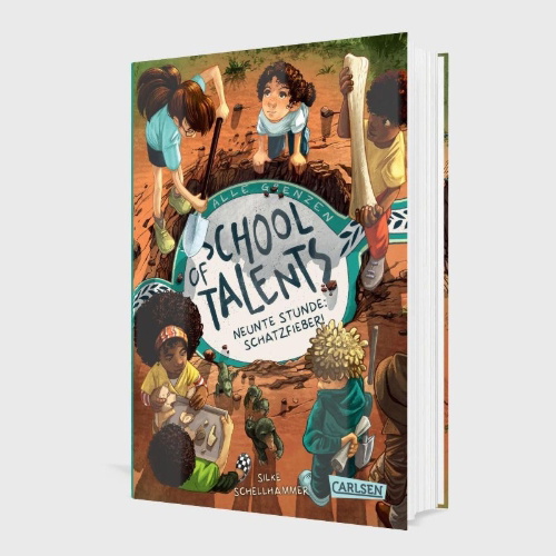 Buchcover und Innenansicht für das Buch: School of Talents 9: Neunte Stunde: Schatzfieber!