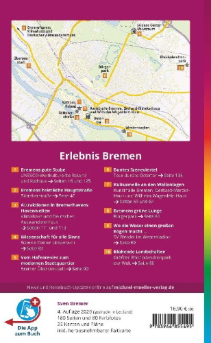Buchcover und Innenansicht für das Buch: MICHAEL MÜLLER Reiseführer Bremen MM-City
