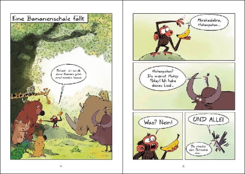 Buchcover und Innenansicht für das Buch: Grumpy Monkey Who Threw That