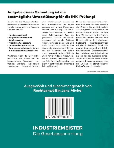 Buchcover und Innenansicht für das Buch: Industriemeister