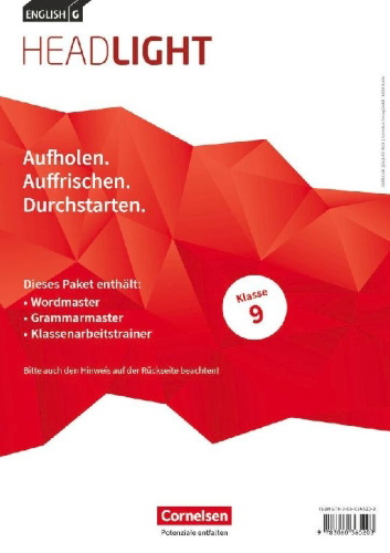 Buchcover und Innenansicht für das Buch: English G Headlight Band 5: 9. Schuljahr - Arbeitshefte Wordmaster, Grammarmaster und Klassenarbeitstrainer (Im Paket)