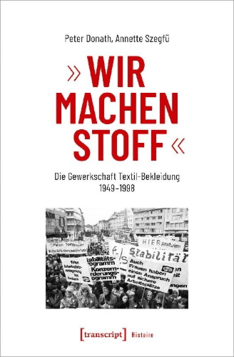 Buchcover und Innenansicht für das Buch: 'Wir machen Stoff'