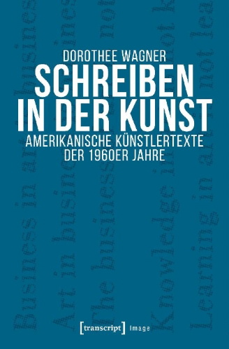 Buchcover und Innenansicht für das Buch: Schreiben in der Kunst