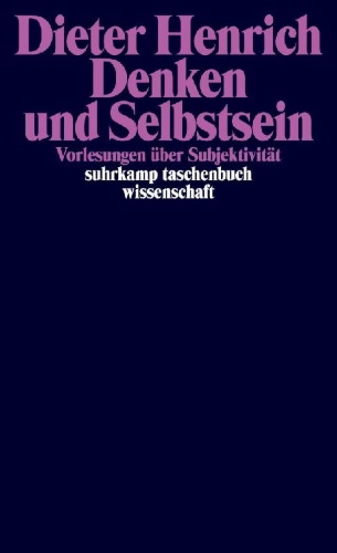 Buchcover und Innenansicht für das Buch: Denken und Selbstsein