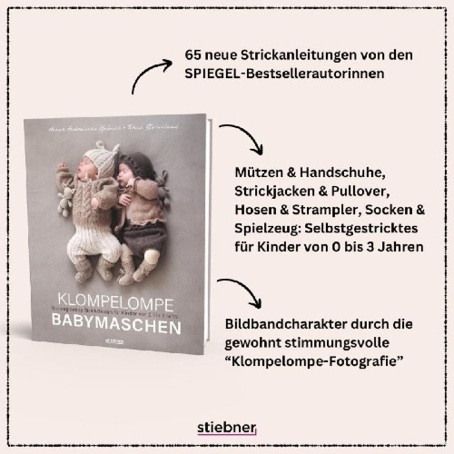 Buchcover und Innenansicht für das Buch: Klompelompe Babymaschen