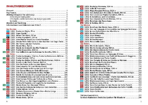 Buchcover und Innenansicht für das Buch: ROTHER Wanderführer Sardinien