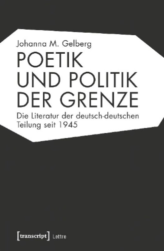 Buchcover und Innenansicht für das Buch: Poetik und Politik der Grenze