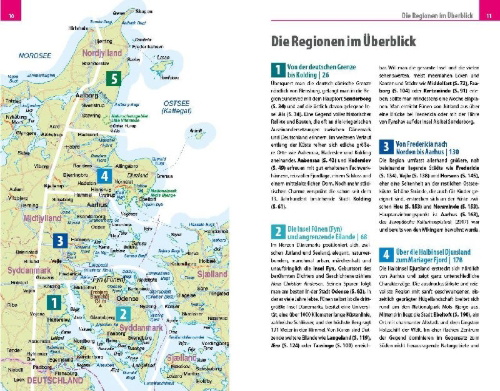 Buchcover und Innenansicht für das Buch: Reise Know-How Reiseführer Dänemark - Ostseeküste und Fünen