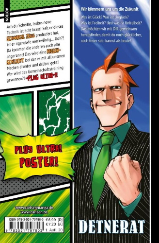 Buchcover und Innenansicht für das Buch: Boku no Hero Academia