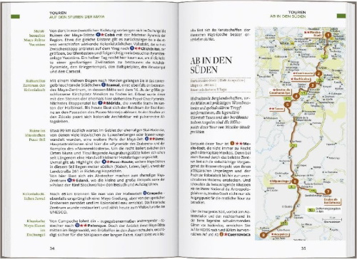 Buchcover und Innenansicht für das Buch: Baedeker Reiseführer Mexiko