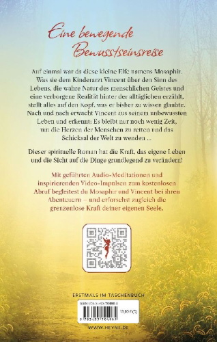 Buchcover und Innenansicht für das Buch: Mosaphir - Die Reise zu deinem inneren Licht