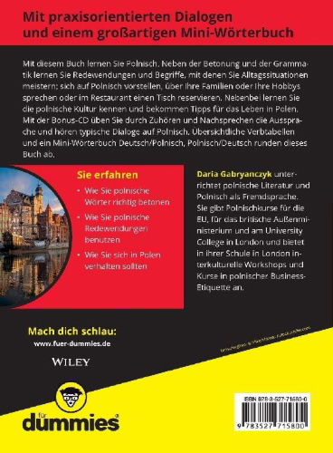 Buchcover und Innenansicht für das Buch: Polnisch für Dummies
