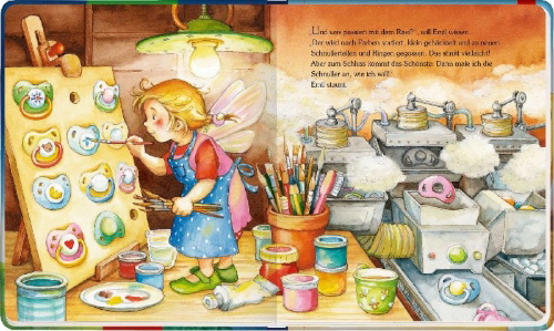 Buchcover und Innenansicht für das Buch: Die kleine Schnullerfee