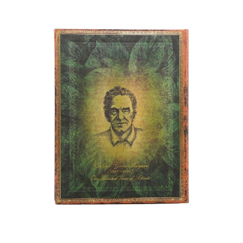 Buchcover und Innenansicht für das Buch: 12-Monatskalender 2027 Garcia Marquez, Hundert Jahre Einsamkeit Ultra Tagesüberblick