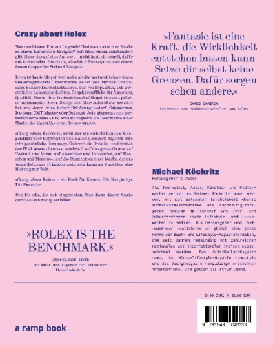 Buchcover und Innenansicht für das Buch: Crazy about Rolex
