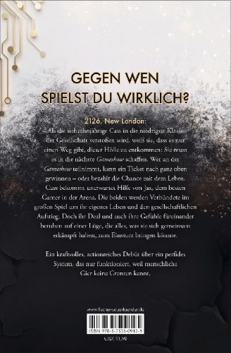 Buchcover und Innenansicht für das Buch: Gameshow - Der Preis der Gier