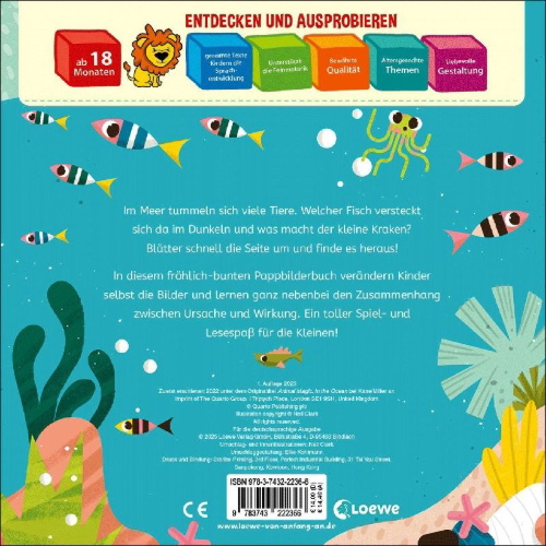 Buchcover und Innenansicht für das Buch: Animal Magic: In the Ocean