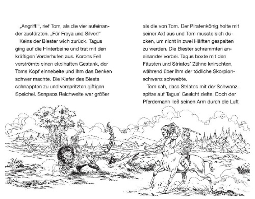 Buchcover und Innenansicht für das Buch: Beast Quest - Koron, Jaws of Death