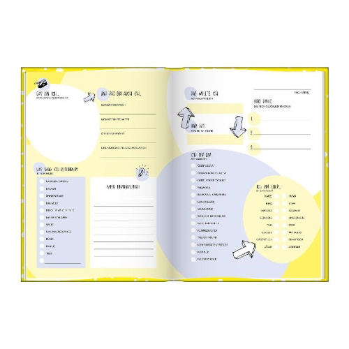 Buchcover und Innenansicht für das Buch: Freundebuch für Erwachsene | Erinnerungsalbum zum Ausfüllen für Freunde und Kollegen | Freundschaftsbuch, Poesiealbum als Geschenkidee