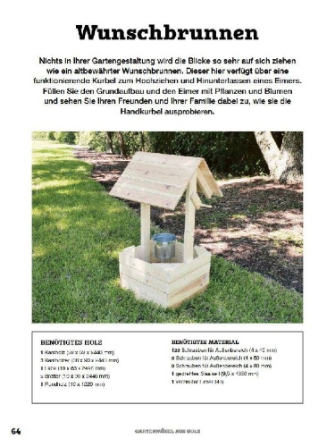 Buchcover und Innenansicht für das Buch: Gartenmöbel aus Holz