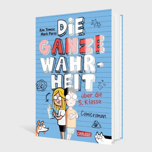 Buchcover und Innenansicht für das Buch: Die ganze Wahrheit über die 5. Klasse