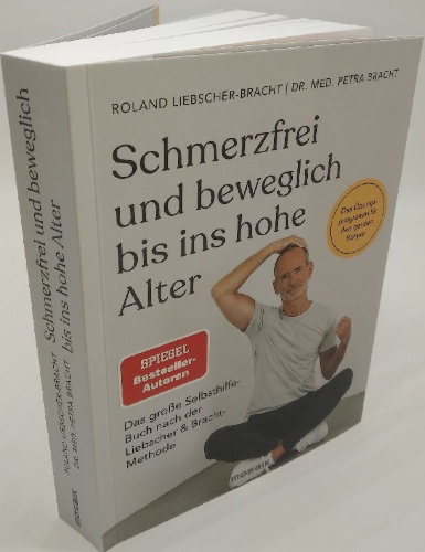 Buchcover und Innenansicht für das Buch: Schmerzfrei und beweglich bis ins hohe Alter