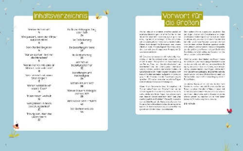 Buchcover und Innenansicht für das Buch: Wenn wir ins Gras beißen - Das Buch vom Tod für große und kleine Menschen