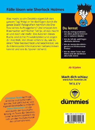 Buchcover und Innenansicht für das Buch: Das geheime Detektiv-Profiwissen für Dummies Junior