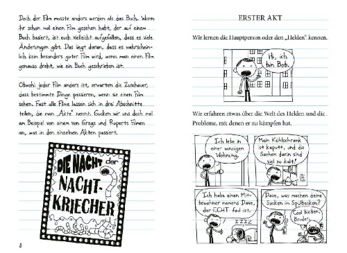 Buchcover und Innenansicht für das Buch: Gregs Filmtagebuch 2 - Böse Falle!