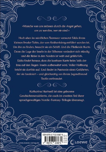 Buchcover und Innenansicht für das Buch: Die Silbermeer-Saga (Band 2) - Die Fließende Karte