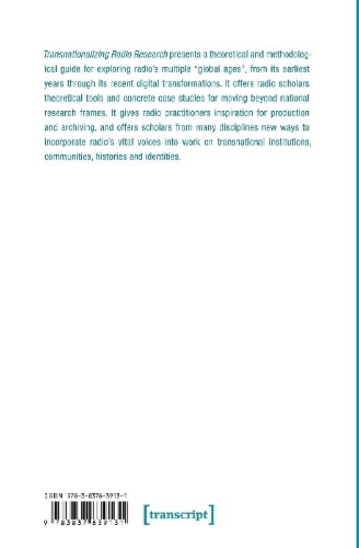 Buchcover und Innenansicht für das Buch: Transnationalizing Radio Research
