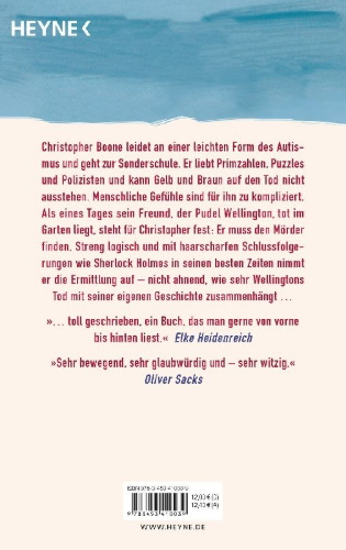 Buchcover und Innenansicht für das Buch: The Curious Incident of the Dog in the Night-Time