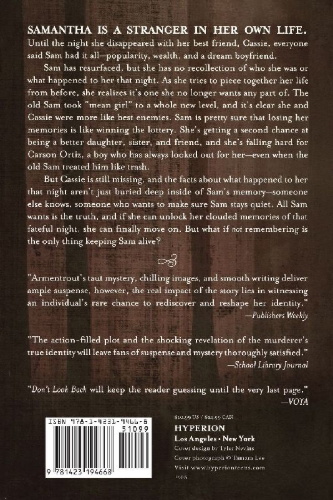 Buchcover und Innenansicht für das Buch: Don't Look Back