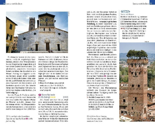 Buchcover und Innenansicht für das Buch: Reise Know-How CityTrip Pisa, Lucca, Livorno