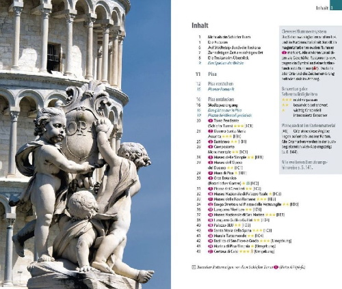 Buchcover und Innenansicht für das Buch: Reise Know-How CityTrip Pisa, Lucca, Livorno