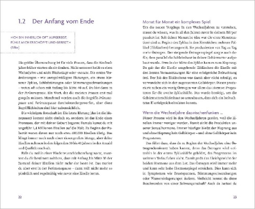 Buchcover und Innenansicht für das Buch: Wechseljahre. Das Upgrade