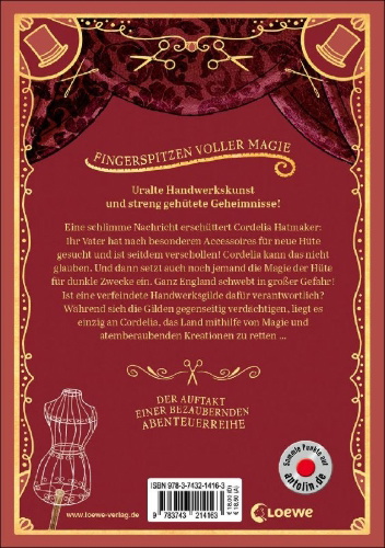Buchcover und Innenansicht für das Buch: The Hatmakers
