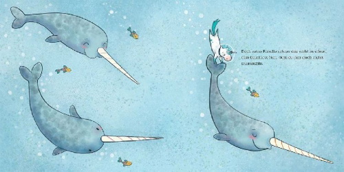 Buchcover und Innenansicht für das Buch: Not Quite Narwhal