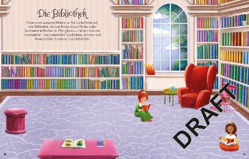Buchcover und Innenansicht für das Buch: Mein funkelndes Stickerbuch: Prinzessinnen