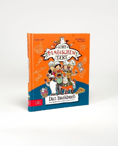 Buchcover und Innenansicht für das Buch: Die Schule der magischen Tiere - Das Backbuch