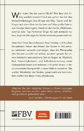Buchcover und Innenansicht für das Buch: Der tägliche Stoiker