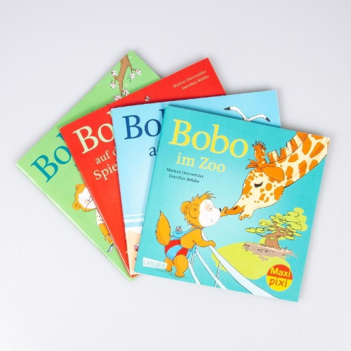 Buchcover und Innenansicht für das Buch: Maxi-Pixi-4er-Set 86: Bobo Siebenschläfer (4x1 Exemplar)