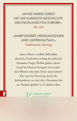 Buchcover und Innenansicht für das Buch: The Shortest History of Germany